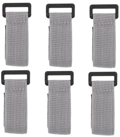 BESPORTBLE 6pcs Grey Elastic Lunch Box Straps Reusable Bento Box Bands for Travel Picnic School Food Container Fixing