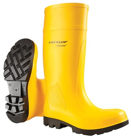 DUNLOP Dee Calf Length Wellies, Waterproof, PVC | Mid-height wellingtons for men and women, Lightweight and comfortable, Ideal for gardening, rainy days and country living