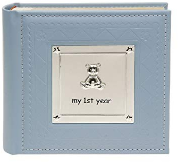Shudehill Giftware Fotoalbum – My First Year (für das 1. Lebensjahr), blau, 77802