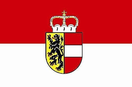 U24 Aufkleber Salzburg Flagge Fahne 8 x 5 cm Autoaufkleber Sticker