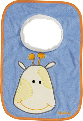 Playshoes Unisex Baby Schlupf-Lätzchen 507124, 7 - Blau, 27 x 30 cm