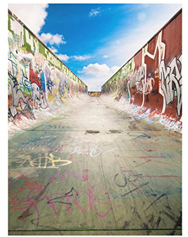 Forex Fine Art Print - Wandbild Skate Graffiti - Hoch 4:3, Größe HxB:80cm x 60cm