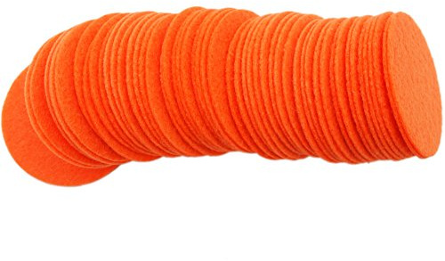 Playfully Ever After 2 Inch Orange 58pc Stiff Felt Circles