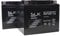 SLK Power Mobility Scooter Gel Battery Pair of 2 x 12v 40ah Reliable And long Lasting Replacement Batteries For Electric Scooters And Wheelchairs