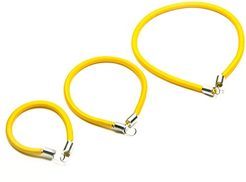 Elastische Bungee Cords mit Haken für 1:10 RC Car RC Crawler Truck Car Gepäck Rack Gelb 3 STK
