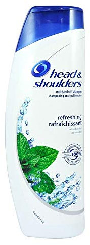 Head & Shoulders Cool Menthol anti-dandruff shampoo, 400 ml, pack of 6 x 400 ml