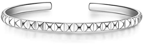 GLANZSTÜCKE MÜNCHEN Damen-Armband Sterling Silber 925 - Bangle für Frauen Armreif Modern