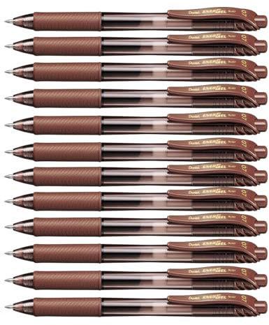 Pentel EnerGel X Brown - Pack of 12
