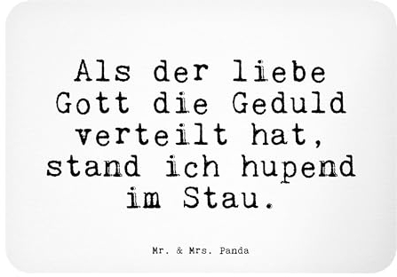 Mr. & Mrs. Panda Magnet Als der Liebe Gott... - Geschenk, Whiteboard Magnet, Spruch Geschenke, lustig, Sprüche, ungeduldig, Pinnwandmagnet, Zitate,