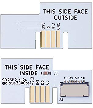 LICHIFIT Professional Micro SD Card Adapter TF Card Reader for Game Cube SD2SP2 SDLoad SDL Adapter (White)
