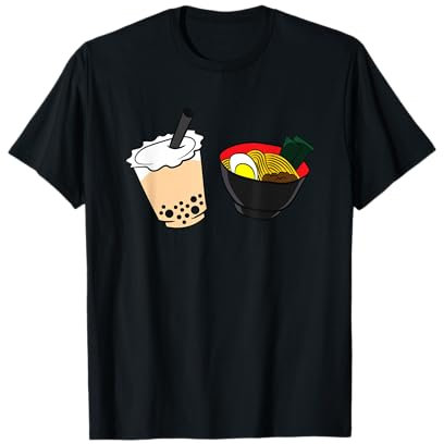 Thé Ramen Boba Nouilles Ramen Bubble Tea T-Shirt