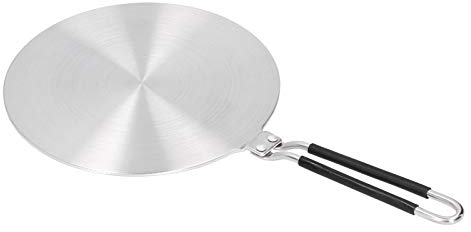AUNMAS Hitze-Koch-Diffusor, Induktions-Adapterplatte aus Edelstahl Wärme-Diffusor-Konverter Kochgeschirr-Zubehör Kochfeld Ringplatte für Eisentöpfe, Keramiktöpfe und Andere Kochutensilien(24cm)