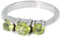 Artipol Ring mit echter Peridot europeische Produktion franz.Stil - Schmuck silbern-rhodiniert - Ref J-04 - größe 52 (16.6)