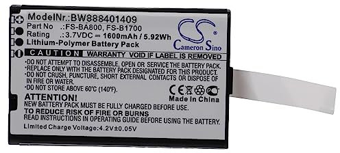 vhbw Akku Ersatz für Flysky FS-B1700, FS-BA800 für Modellbau (1.600mAh, 3,7V, Li-Polymer)