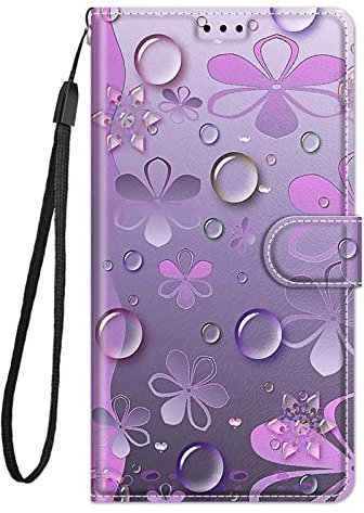 TIANCI Case for Samsung Galaxy A20e, Bright Pattern (UV HD Print), Card Slot Wallet PU Leather Case, Magnetic Buckle Flip Cover for Samsung Galaxy A20e Phone Case