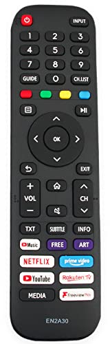 EN2A30 Sub EN2G30H EN2Q30H EN2F30H EN2AG30H Ersatz Fernbedienung Fit für Hisense Smart Fernseher 43A7100F 50A7100F 55A7100F 58A7100F 65A7100F 75A7100F