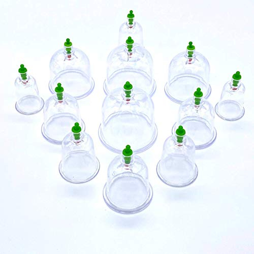 222 teiliges Schröpfen-Set. 220 Stück Hijamagläser (Schröpfgläser) mit Saugpumpe und 100 Stück Derby-Klingen. Hacamat, Hijama-Bedarf für Anfänger und Profis. Chinesische Physiotherapie