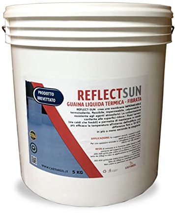 GUAINA LIQUIDA TERMICA-FIBRATA-ALTA QUALITA-COLORE SUPER BIANCO. (10KG)