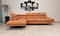 Quattro Meble Hellbraunes Echtleder Ecksofa Varsovia 305 x 193 Sofa Couch mit Schlaffunktion, Bettkasten und Kopfstützen Echt Leder Eck Couch Leder Toledo Sabbia(193 x 278 cm Ecke Links), VARS305X193