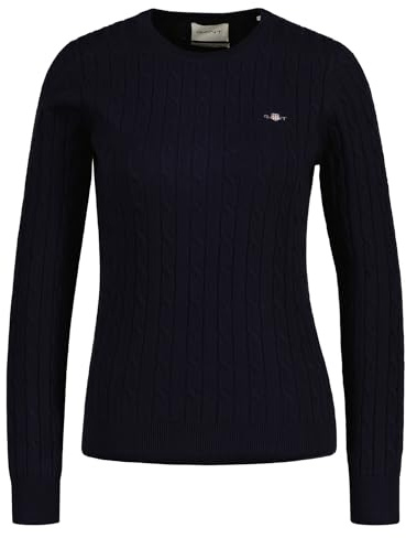 Stretch Cotton Cable C-Neck