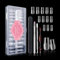 FITDON 240 Stück Square Nägel Tips, Full Cover Falsche Nail Tips Durchsichtig Acryl Squoval Nageltips Klare Künstliche Fingernägel für Nagelstudios und DIY-Nagelkunst