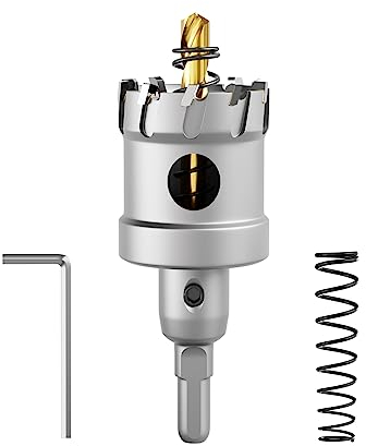CSOOM Scie-cloche en carbure de tungstène haute performance, coupe-trous TCT. Acier inoxydable et grille métallique sont le choix idéal (35mm)