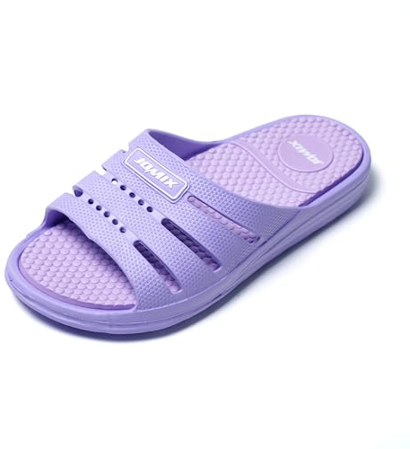 JOMIX Ciabatte Donna Estive Comode Ciabatte Mare Donna Pantofole Gomma Morbida Casa Piscina Spiaggia Bagno SD8069 (Viola, 39)