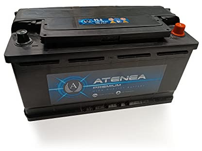 Batería de Coche, Atenea Premium AT900, 90Ah, 12V, 720 A, Standard, Para vehiculos sin sistema Start-Stop