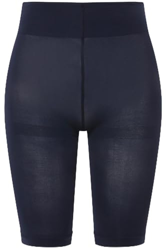 Ulla Popken Damen große Größen Übergrößen Plus Size Strumpf-Radler, 80 den, Oberschenkelschutz, knielang