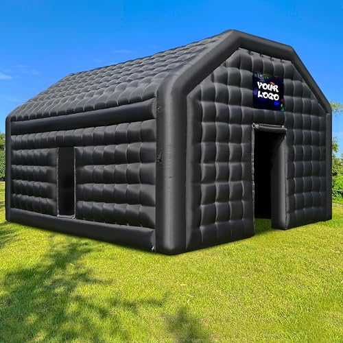 WARSUN großes aufblasbares Nachtclub-Zelt, 60 x 40 x 30 cm, mit Logo-Bereich, für Erwachsene, Hochzeit, Geburtstag, Raves, Tanzfläche, Hof, Party