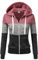 LIAMERHE Sweat Femme Rose M - Sweatshirt à Capuche Femme Zippé avec Poches - Manche Longue - Casual Épais - Polaire - Taille M