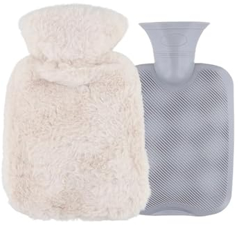 Bouteille d'eau chaude Sac d'eau chaude d'hiver 1L avec couverture souple for le cou, les épaules, le dos, les jambes, la taille, for hommes et femmes Bouteille d'eau chaude (Color : D)