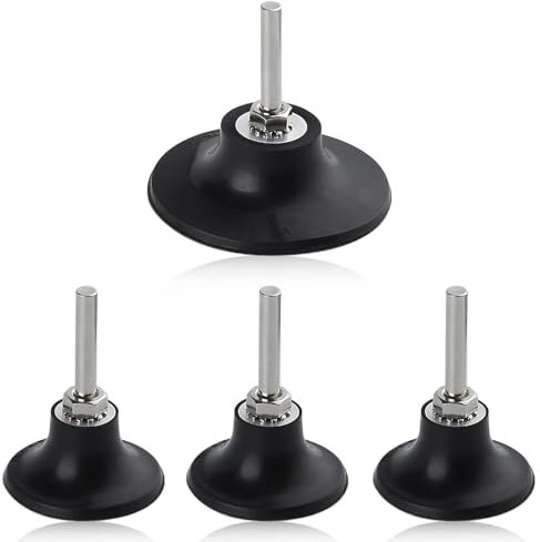 LEONTOOL 4 Pack Quick Change Disc Pad Holder Roll Lock Sanding Discs Holder Quick Change Discs Adapter, 2 and 3 Roll Lock Disc Pad Holder with 1/4 Shanks for Polishing Rotating Tools and Sanders