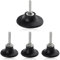 LEONTOOL 4 Pack Quick Change Disc Pad Holder Roll Lock Sanding Discs Holder Quick Change Discs Adapter, 2 and 3 Roll Lock Disc Pad Holder with 1/4 Shanks for Polishing Rotating Tools and Sanders