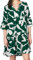 DENIMFY DFFrida Robe d'été pour femme Longueur genou Ligne A Manches 3/4 Robe de plage Boho Robe tunique d'été Robe midi décontractée 100 % viscose Marron Rose Bleu Noir Vert Gris Tailles S-M L L-XL,