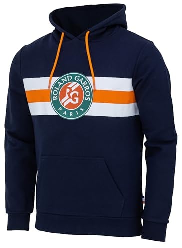 ROLAND GARROS Kapuzen-Sweatshirt, offizielle Kollektion – Herrengröße – Tennis