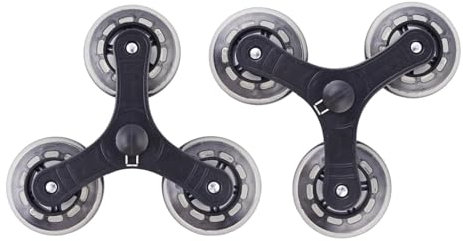 Folpus 2 Stück Ersatz Treppensteigen Räder Heavy Duty Trolley Roller Räder