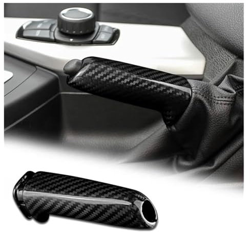 VAJDRTOA Handbremse ersetzen Abdeckung kompatibel mit BMW E90 E92 E60 E63 E64 E81 E82 E88 E91 E87 F20 F30 F34 F36 Carbon Fiber Innenverkleidung(for f20 f30 f36)