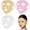 COMNICO Gesichtsmasken-Abdeckung, 3 Stück Wiederverwendbare Silikon-Gesichtsmaske Feuchtigkeitsspendende 3D-Anti-Falten-Gesichtsmask, Verhindert Verdunstung Hautmaske für die Hautpflege von Frauen