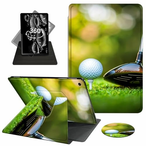 ACWDMKH for iPad 9th Generation Case,for iPad Case 8th/7th Generation (2021/2020/2019),360 Degree Rotating Swivel Leather Flip Folio with Auto Wake/Sleep Case for iPad10.2,Golf Club