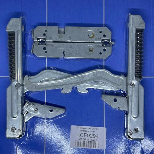 Cerniere per Forno Ariston o Indesit, Codice KCF0294, Completo di Portarulli