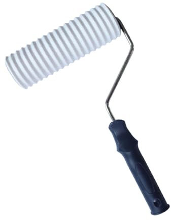 Gralara RODILLO de TEXTURA Decorativa de alto rendimiento Rodillo de goma rápido y fácil para pisos Decoración de pared Diy Hogar, Style D