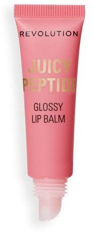 Revolution Juicy Peptide Lip Balm, Hydrating & Nourishing Formula with Peptides, Squalane & Vitamin E, Vegan & Cruelty-Free, 8ml, Shimmer Mai Tai Pink