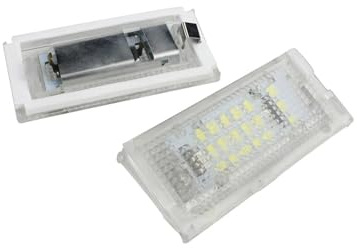 Number Plate Lamp For BMW E46 316i 318i 320d 320i 323i 2x License Number Plate LED Light No Error White