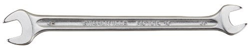 STAHLWILLE 10-8X9 40030809 Doppelmaulschlüssel Motor SW.8 x 9 mm L.140 mm, Silber