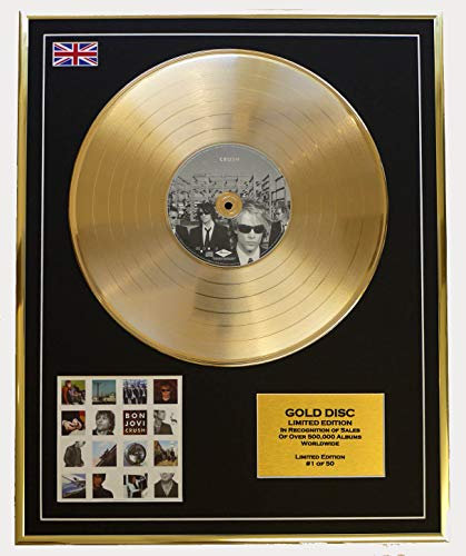 Bon Jovi Gold Disc Record Limited Edition/Crush