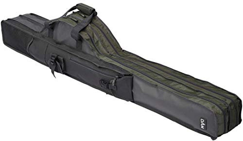 DAM Compartment Rod Bag 4 Fächer 150x38x29cm - Rutentasche zum Ansitzangeln, Angeltasche für Ruten & Angelrollen, Futteral zum Angeln, Transporttasche