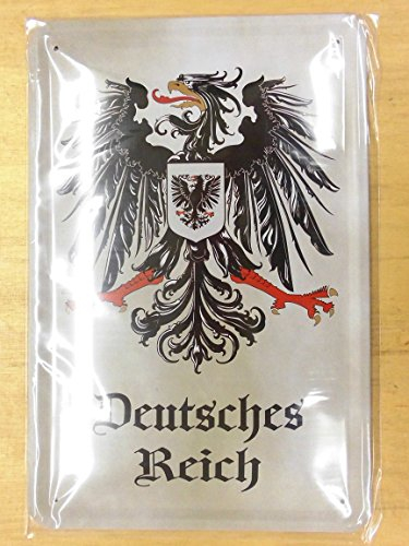 Unbekannt Deutsches Reich Adler Blechschild Gewölbt Neu 20x30cm S4167