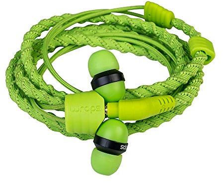 Wraps Classic Wristband Bracelet In-Ear Headphones (High Comfort with Locking) - Green