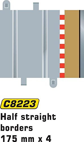 Half Straight Borders 175mm (Set Of 4) Scalextric Accessory Pack